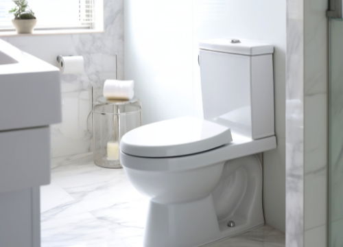 papel higiênico no vaso